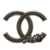 シャネル ココマーク ブローチ 10A刻印 シルバー メタル ラインストーン レディース CHANEL 【中古】