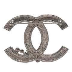 シャネル ココマーク ブローチ 10A刻印 シルバー メタル ラインストーン レディース CHANEL 【中古】