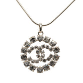 シャネル ココマーク ネックレス シルバー メタル ラインストーン レディース CHANEL 【中古】