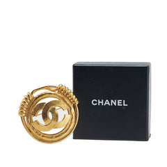 シャネル ヴィンテージ ココマーク ブローチ ゴールド メッキ レディース CHANEL 【中古】