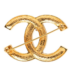 シャネル ココマーク ラインストーン ブローチ ゴールド メッキ レディース CHANEL 【中古】