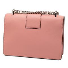 プラダ チェーン ショルダーバッグ 1BD034 ピンク サフィアーノレザー レディース PRADA 【中古】