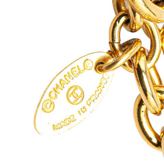 シャネル ココマーク ひし形 ネックレス ゴールド メッキ レディース CHANEL 【中古】