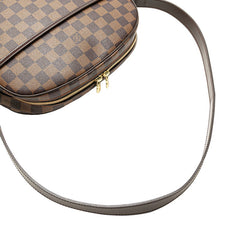 ルイ ヴィトン ダミエ イパネマGM ショルダーバッグ N51292 ブラウン PVC レザー レディース LOUIS VUITTON 【中古】