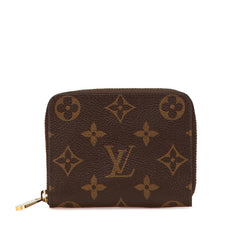 ルイ ヴィトン モノグラム ジッピー コインパース コインケース 小銭入れ M60067 ブラウン PVC レザー レディース LOUIS VUITTON 【中古】