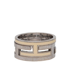 エルメス ムーブアッシュ リング 指輪 #53 アイボリー SV925 シルバー レディース HERMES 【中古】