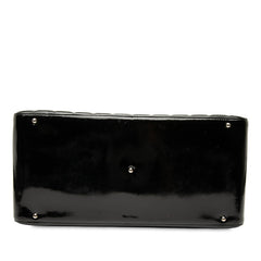 シャネル チョコバー ココマーク ボストンバッグ ブラック パテントレザー レディース CHANEL 【中古】