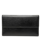 ルイ ヴィトン エピ ポルトトレゾール インターナショナル 長財布 M63382 ノワール ブラック レザー レディース LOUIS VUITTON 【中古】