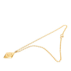 シャネル ココマーク ひし形 モチーフ ネックレス ゴールド メッキ レディース CHANEL 【中古】