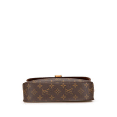 ルイ ヴィトン モノグラム サンクルー24 ショルダーバッグ M51242 ブラウン PVC レザー レディース LOUIS VUITTON 【中古】