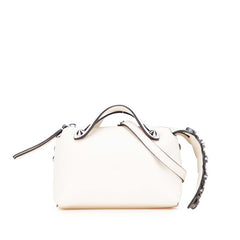 フェンディ ミニ バイザウェイ ビジュー ハンドバッグ ショルダーバッグ 2WAY 8BL133 アイボリー レザー レディース FENDI 【中古】