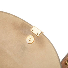 クロエ ジョージア 斜め掛け ショルダーバッグ ブラウン レザー レディース Chloe 【中古】