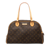 ルイ ヴィトン モノグラム モントグレイユGM ショルダーバッグ トートバッグ M95566 ブラウン PVC レザー レディース LOUIS VUITTON 【中古】