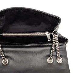 サンローラン ルル ミディアム チェーン ショルダーバッグ 574946 ブラック レザー レディース SAINT LAURENT 【中古】