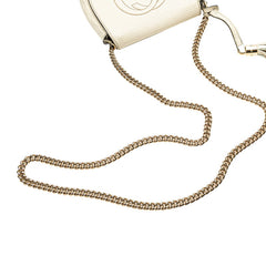 グッチ インターロッキングG ソーホー チェーン ショルダーバッグ 323190 ホワイト アイボリー レザー レディース GUCCI 【中古】