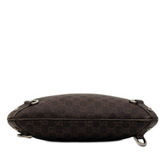 グッチ GGキャンバス アビー 斜め掛け ショルダーバッグ 268642 ブラウン キャンバス レザー レディース GUCCI 【中古】