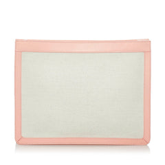 バレンシアガ クラッチバッグ セカンドバッグ 410119 アイボリー キャンバス レザー レディース BALENCIAGA 【中古】