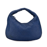 ボッテガヴェネタ イントレチャート ワンショルダーバッグ ブルー レザー レディース BOTTEGAVENETA 【中古】