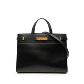 サンローラン マンハッタン ハンドバッグ ショルダーバッグ 2WAY 568702 ブラック レザー レディース SAINT LAURENT 【中古】