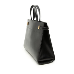 サンローラン マンハッタン ハンドバッグ ショルダーバッグ 2WAY 568702 ブラック レザー レディース SAINT LAURENT 【中古】