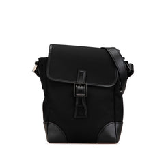 グッチ 斜め掛け ショルダーバッグ 108823 ブラック キャンバス レザー レディース GUCCI 中古
