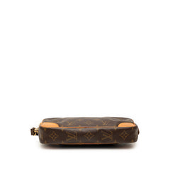 ルイ ヴィトン モノグラム マルリードラゴンヌPM セカンドバッグ クラッチバッグ M51827 ブラウン PVC レザー メンズ LOUIS VUITTON 【中古】