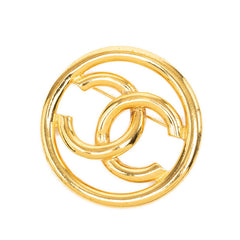 シャネル ココマーク ヴィンテージ ブローチ 93P ゴールド メッキ GP レディース CHANEL 【中古】
