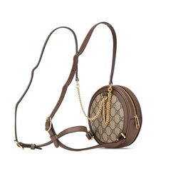 グッチ GGスプリーム オフィディア リュック バックパック 598661 ベージュ ブラウン PVC レザー レディース GUCCI 【中古】