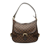 ルイ ヴィトン ダミエ ハイバリー ハンドバッグ ショルダーバッグ N51200 ブラウン PVC レザー レディース LOUIS VUITTON 【中古】