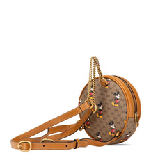 ルイ ヴィトン ×DISNEY コラボ ミッキープリント エボニー ミニGGスプリーム リュック バックパック 603730 ブラウン PVC レザー レディース LOUIS VUITTON 【中古】