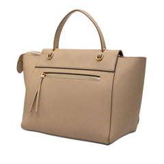 セリーヌ ベルトバッグ ハンドバッグ ショルダーバッグ 2WAY ベージュ レザー レディース CELINE 【中古】