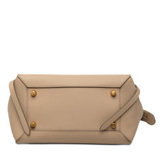 セリーヌ ベルトバッグ ハンドバッグ ショルダーバッグ 2WAY ベージュ レザー レディース CELINE 【中古】