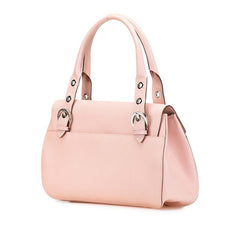 サルヴァトーレフェラガモ ガンチーニ ハンドバッグ AB-21 5322 ピンク レザー レディース Salvatore Ferragamo 【中古】