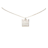 グッチ スクエア プレート チェーン ペンダントネックレス 223869 SV925 シルバー レディース GUCCI 【中古】