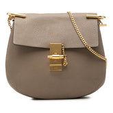 クロエ ドリュー チェーン ショルダーバッグ ベージュ ゴールド金具 レザー レディース Chloe 【中古】