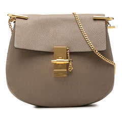 クロエ ドリュー チェーン ショルダーバッグ ベージュ ゴールド金具 レザー レディース Chloe 【中古】