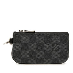 ルイ ヴィトン ダミエ トリオ メッセンジャー 付属品 小銭入れ コインケース ブラック PVC メンズ LOUIS VUITTON 【中古】