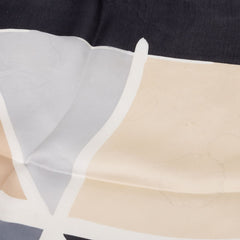シャネル ココマーク スカーフ ブラック シルク レディース CHANEL 中古