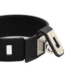 エルメス ケリー ツイストPM バングル ブラック ヴォースイフト レディース HERMES 【中古】