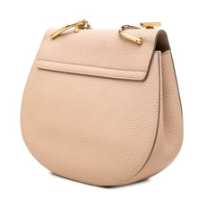 クロエ ドリュー 斜め掛け チェーン ショルダーバッグ ピンクベージュ レザー レディース Chloe 中古