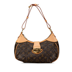 ルイ ヴィトン モノグラム エトワール シティバッグPM ショルダーバッグ M41435 ブラウン PVC レザー レディース LOUIS VUITTON 中古