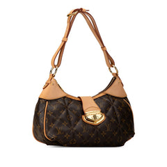 ルイ ヴィトン モノグラム エトワール シティバッグPM ショルダーバッグ M41435 ブラウン PVC レザー レディース LOUIS VUITTON 中古