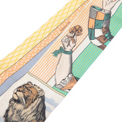 エルメス ツイリー grand theatre nouveau スカーフ ホワイト マルチカラー シルク レディース HERMES 【中古】