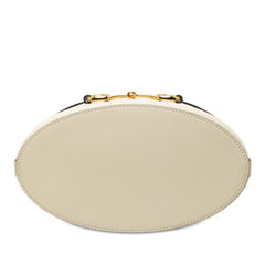 グッチ ホースビット 1955 斜め掛け ショルダーバッグ バケットバッグ 602118 ホワイト レザー レディース GUCCI 中古