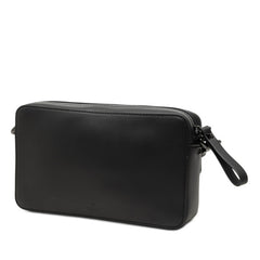 ヴァレンチノ ガラヴァーニ VLTNロゴ ショルダーバッグ ブラック レザー メンズ Valentino 【中古】
