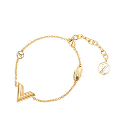 ルイ ヴィトン エッセンシャル V ブレスレット M00858 ゴールド メッキ レディース LOUIS VUITTON 【中古】