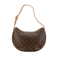 ルイ ヴィトン モノグラム クロワッサンMM ショルダーバッグ M51512 ブラウン PVC レザー レディース LOUIS VUITTON 【中古】