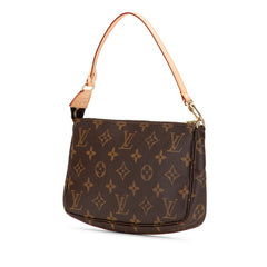 ルイ ヴィトン モノグラム ポシェット アクセソワール ハンドバッグ M51980 ブラウン PVC レザー レディース LOUIS VUITTON 【中古】