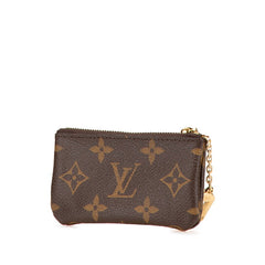 ルイ ヴィトン モノグラム ポシェット クレ コインケース キーケース M62650 ブラウン PVC レザー レディース LOUIS VUITTON 【中古】