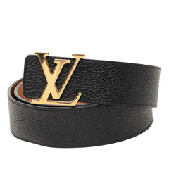 ルイ ヴィトン ベルト LV イニシャル 40MM リバーシブル ベルト サイズ:95/38 M9151T ブラック ブラウン トリヨンレザー メンズ LOUIS VUITTON 【中古】